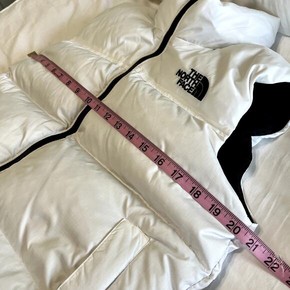 The Northface 700 Goose Down White Vest Sz S - Picture 11 of 12